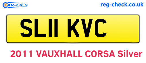 SL11KVC are the vehicle registration plates.