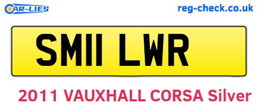 SM11LWR are the vehicle registration plates.