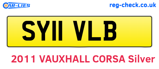 SY11VLB are the vehicle registration plates.