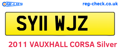 SY11WJZ are the vehicle registration plates.