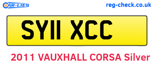 SY11XCC are the vehicle registration plates.