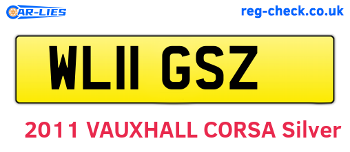 WL11GSZ are the vehicle registration plates.