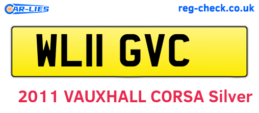 WL11GVC are the vehicle registration plates.