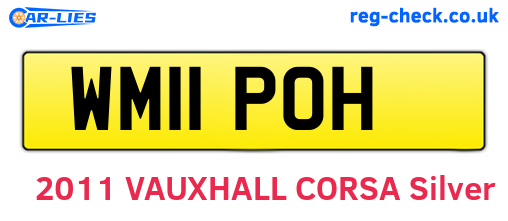 WM11POH are the vehicle registration plates.