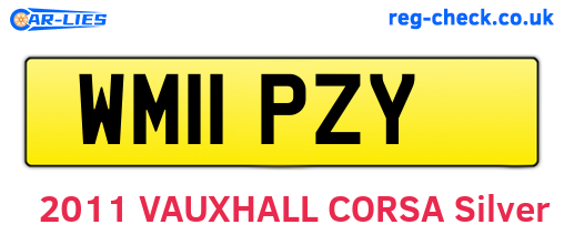 WM11PZY are the vehicle registration plates.