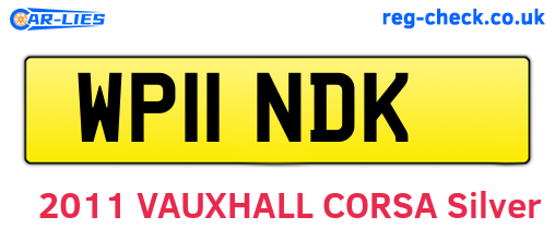 WP11NDK are the vehicle registration plates.