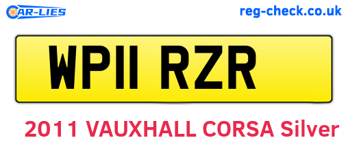 WP11RZR are the vehicle registration plates.