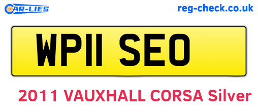 WP11SEO are the vehicle registration plates.
