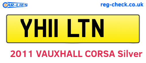 YH11LTN are the vehicle registration plates.