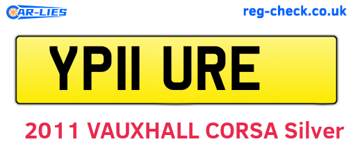 YP11URE are the vehicle registration plates.