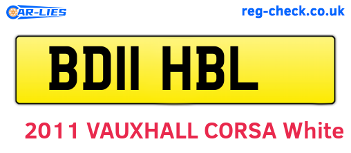 BD11HBL are the vehicle registration plates.