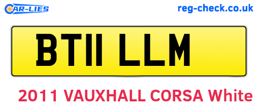 BT11LLM are the vehicle registration plates.