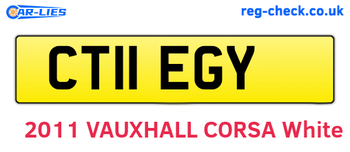 CT11EGY are the vehicle registration plates.
