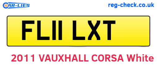 FL11LXT are the vehicle registration plates.