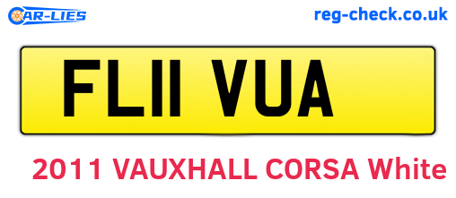 FL11VUA are the vehicle registration plates.