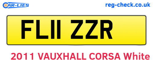 FL11ZZR are the vehicle registration plates.