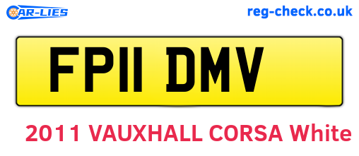 FP11DMV are the vehicle registration plates.