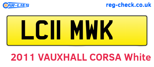 LC11MWK are the vehicle registration plates.