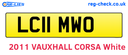 LC11MWO are the vehicle registration plates.