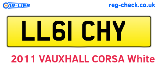 LL61CHY are the vehicle registration plates.