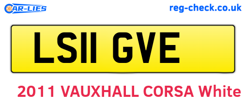 LS11GVE are the vehicle registration plates.