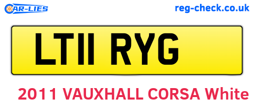 LT11RYG are the vehicle registration plates.