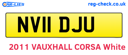 NV11DJU are the vehicle registration plates.