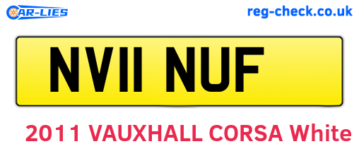 NV11NUF are the vehicle registration plates.
