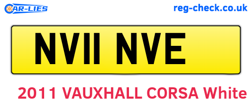 NV11NVE are the vehicle registration plates.