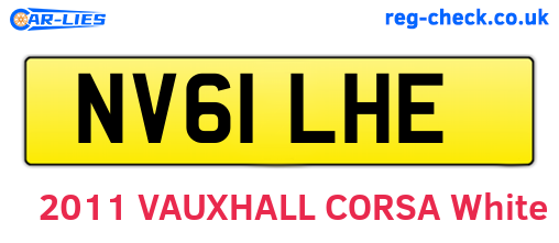 NV61LHE are the vehicle registration plates.