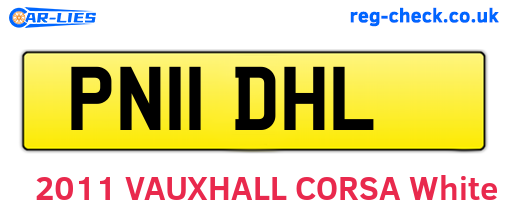 PN11DHL are the vehicle registration plates.