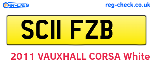 SC11FZB are the vehicle registration plates.