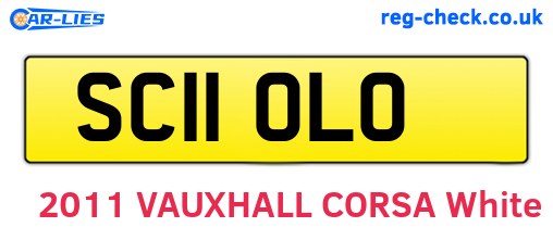 SC11OLO are the vehicle registration plates.