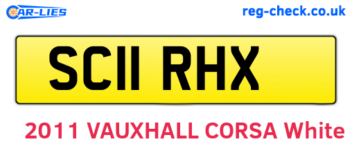 SC11RHX are the vehicle registration plates.