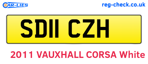 SD11CZH are the vehicle registration plates.