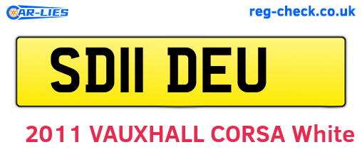 SD11DEU are the vehicle registration plates.