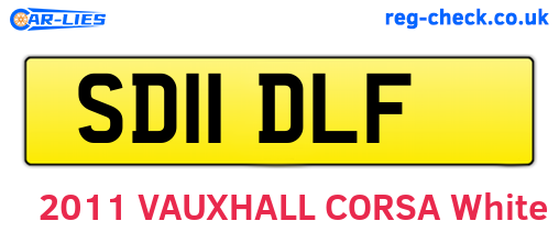 SD11DLF are the vehicle registration plates.