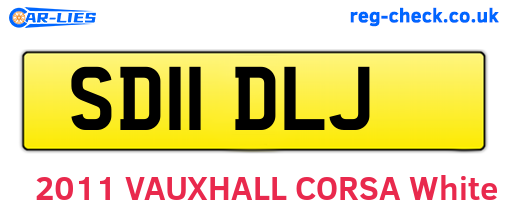 SD11DLJ are the vehicle registration plates.