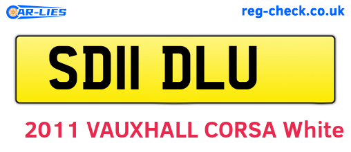 SD11DLU are the vehicle registration plates.