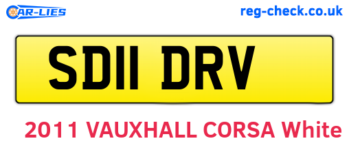 SD11DRV are the vehicle registration plates.
