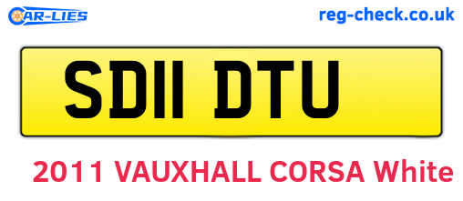 SD11DTU are the vehicle registration plates.