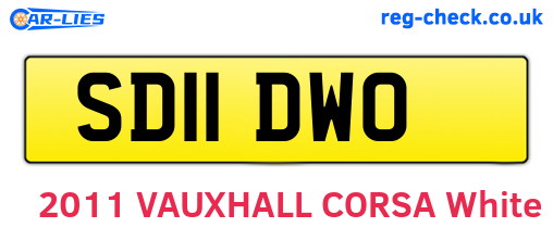 SD11DWO are the vehicle registration plates.