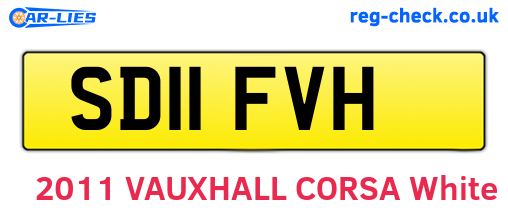 SD11FVH are the vehicle registration plates.