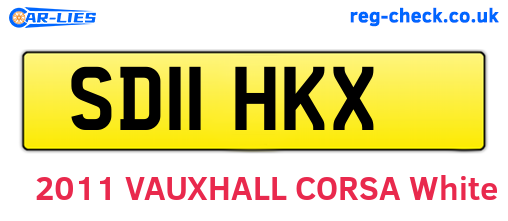 SD11HKX are the vehicle registration plates.