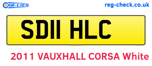 SD11HLC are the vehicle registration plates.