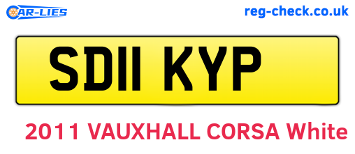 SD11KYP are the vehicle registration plates.