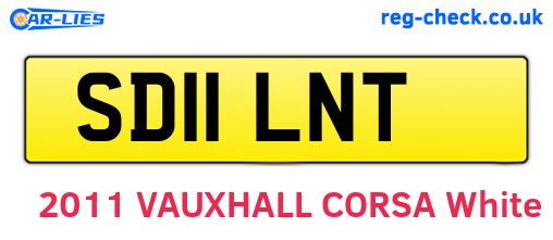 SD11LNT are the vehicle registration plates.