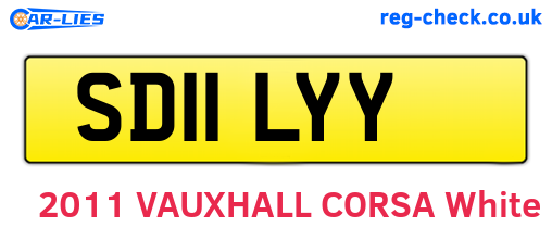 SD11LYY are the vehicle registration plates.