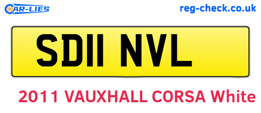 SD11NVL are the vehicle registration plates.