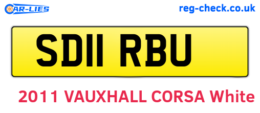 SD11RBU are the vehicle registration plates.